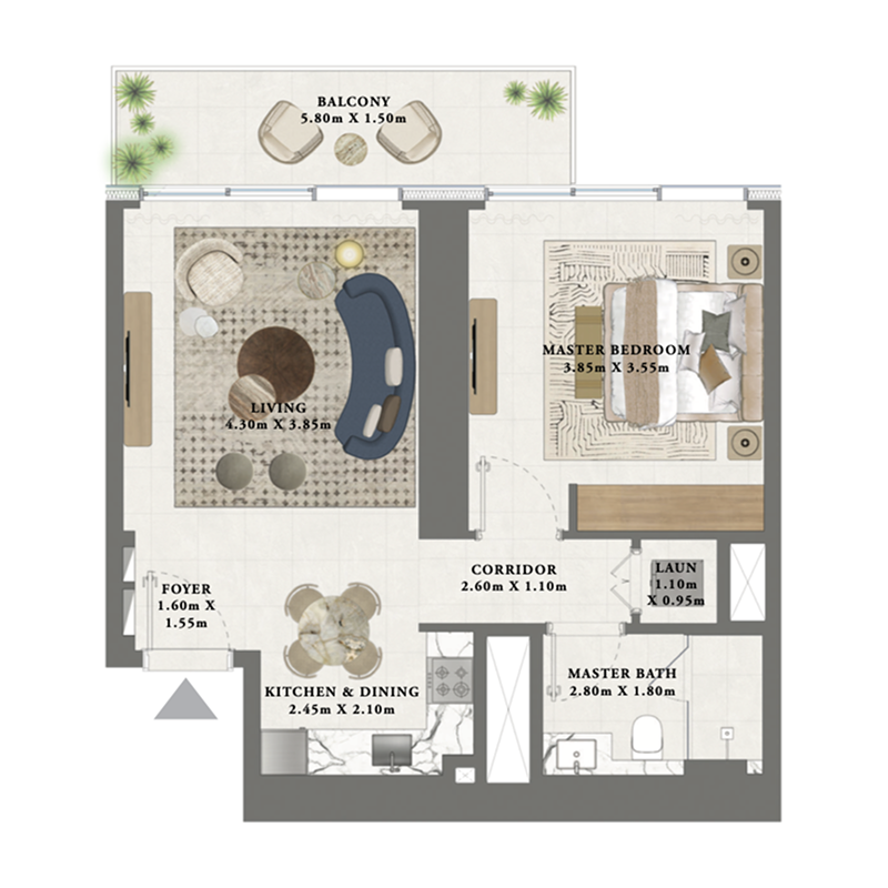 1 bedroom Apartments - Altan