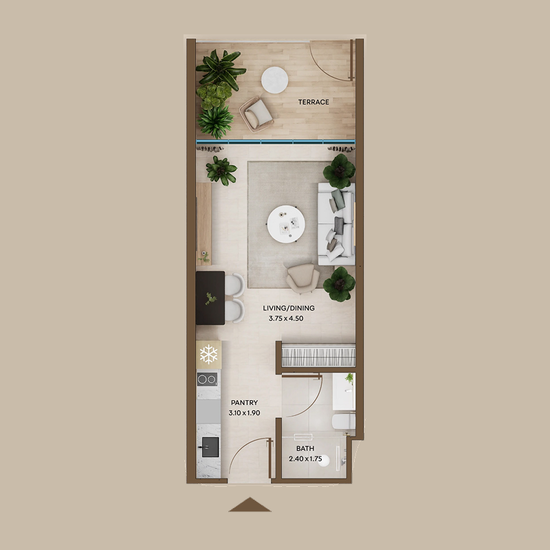 Studio Apartments -  Coventry Residences III