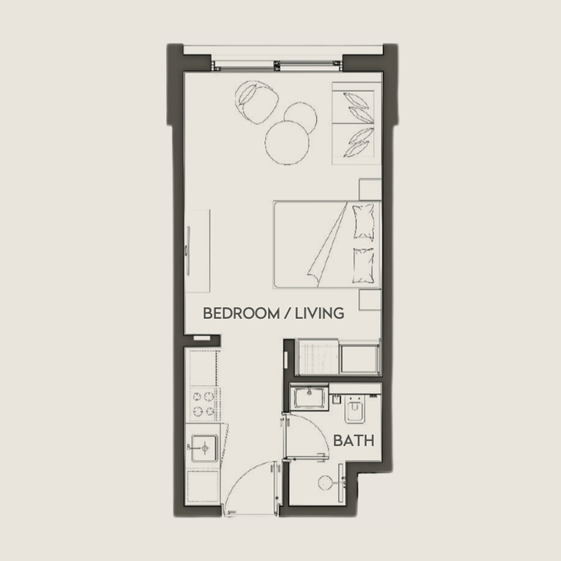 Studio Apartments -  Hawa Residence