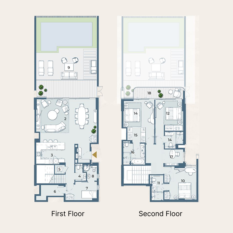 3 bedroom Townhouse -  Fairmont Residences Al Marjan Island