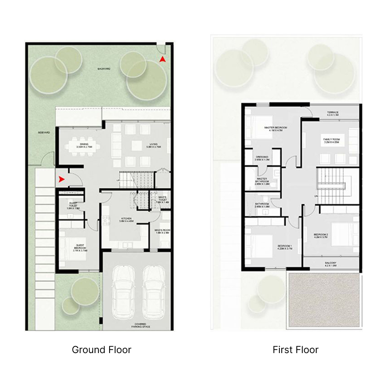 4 bedroom Townhouse -  Masaar 2 Coral