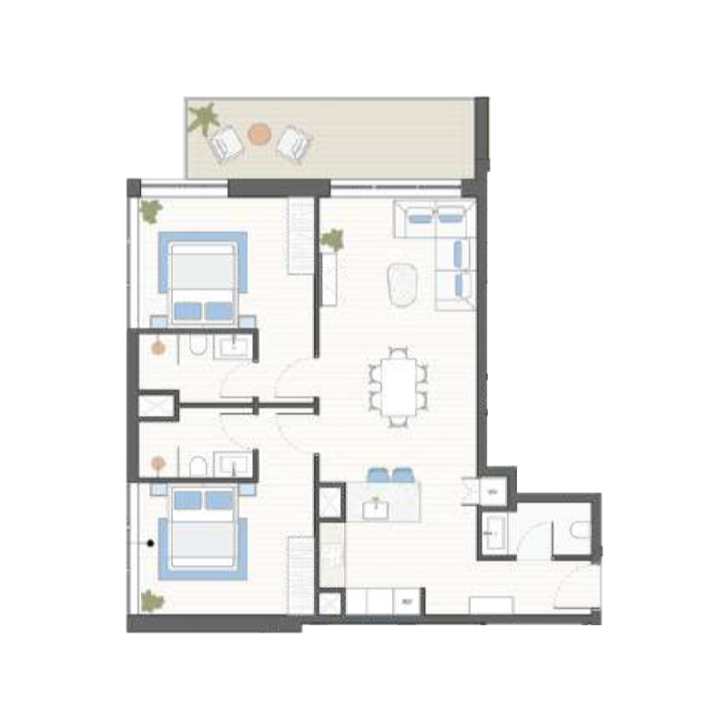 2 bedroom Apartments - Ozone 1