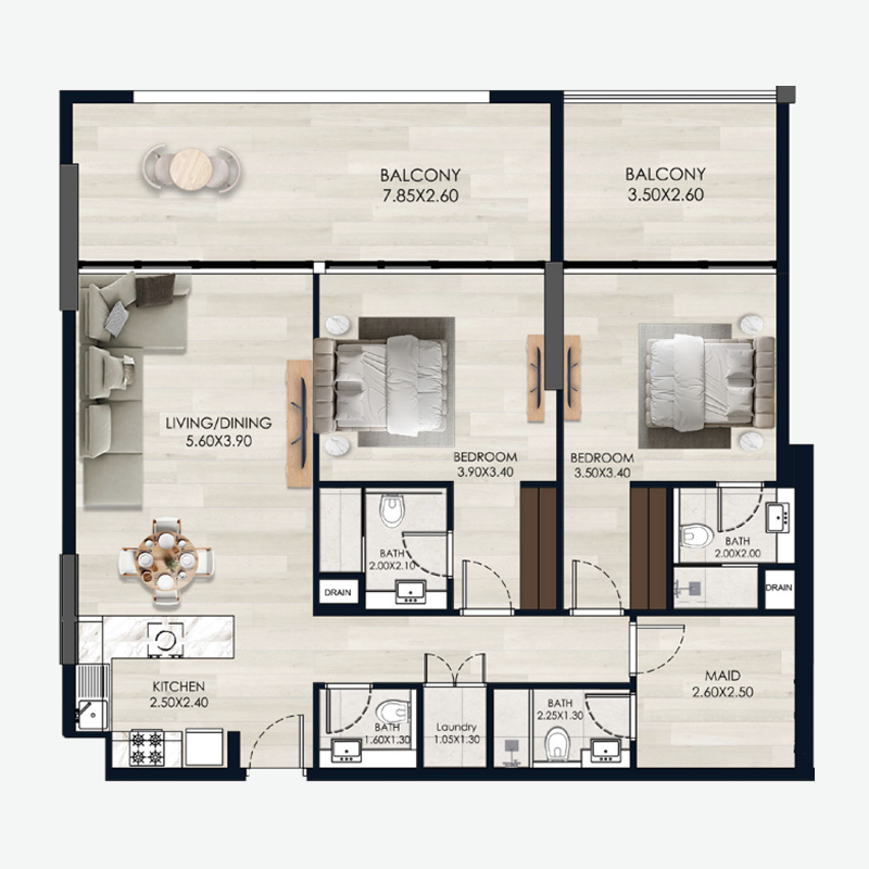2 bedroom Apartments -  Soul by Vision