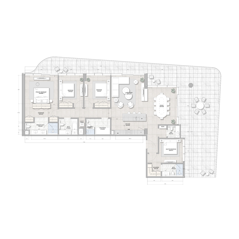 4 bedroom Penthouse -  Solera Downtown Mina