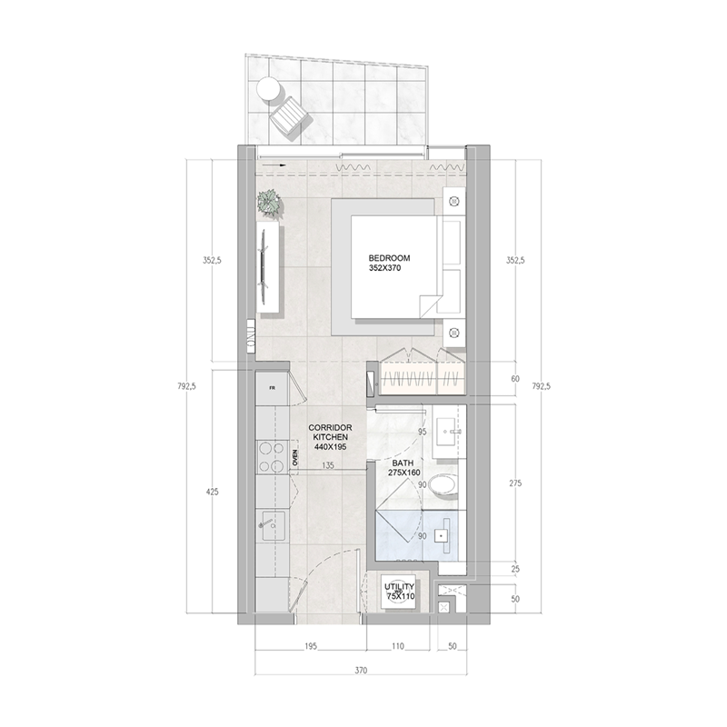 Studio Apartments -  Solera Downtown Mina