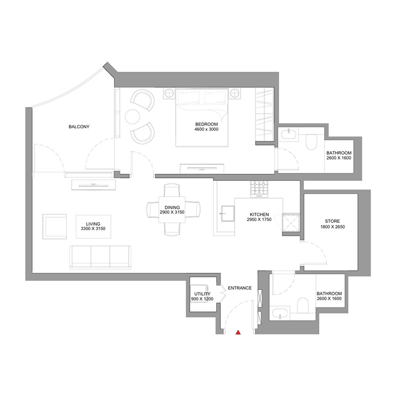 1,5 bedroom Apartments -  Skyvue Stellar
