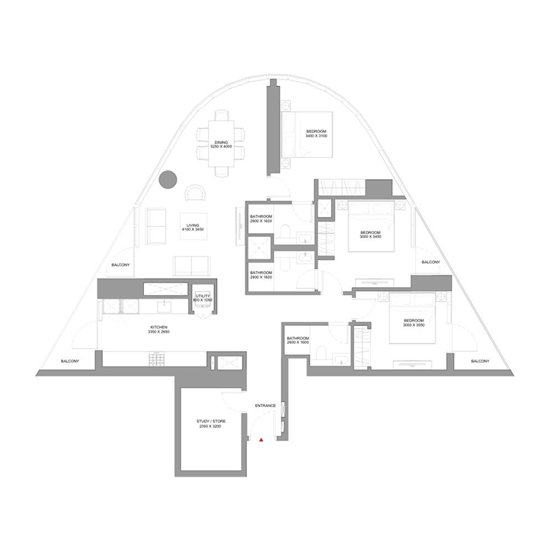3,5 bedroom Apartments -  Skyvue Stellar