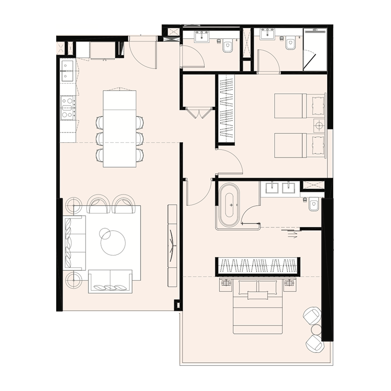 2 bedroom Apartments -  Sunset Bay 4