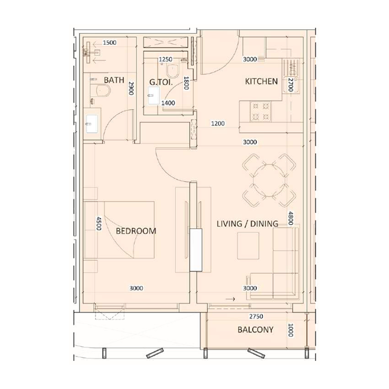 1 bedroom Apartments - Luzora Residences