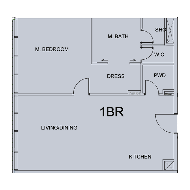 1 bedroom Apartments - Cotier House 2