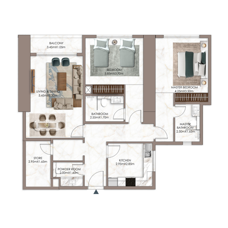 2 bedroom Apartments - Sky Gardens Tower